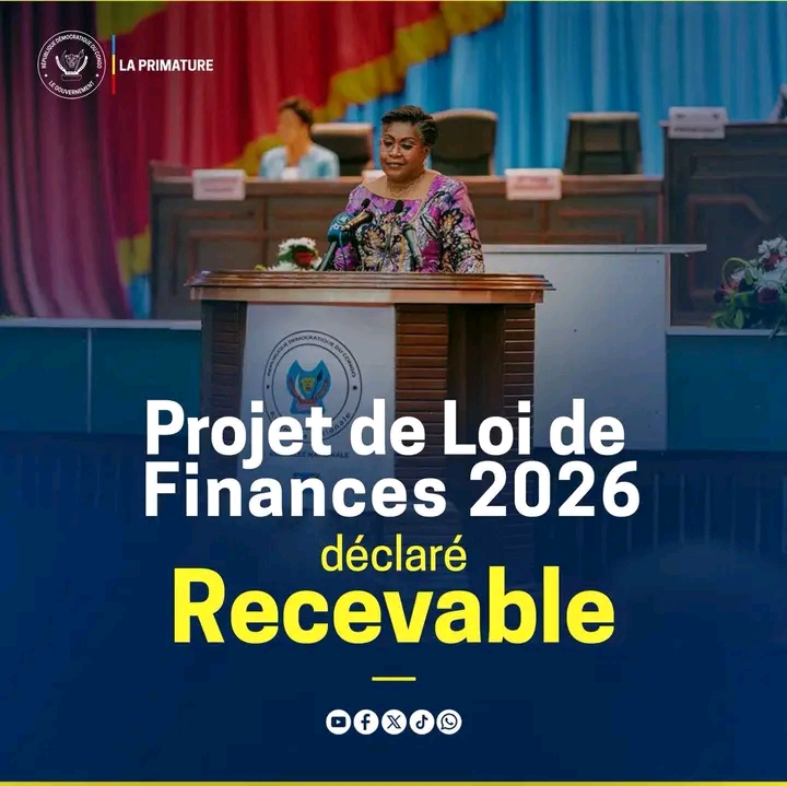 RDC – Le Projet de Loi de Finances 2026 déclaré recevable : cap sur un examen approfondi en commission