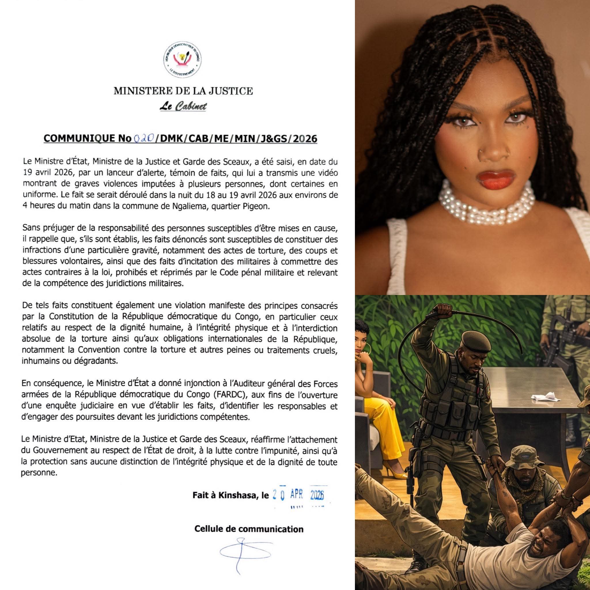 Kinshasa : une vidéo de violences impliquant des hommes en uniforme déclenche une enquête judiciaire