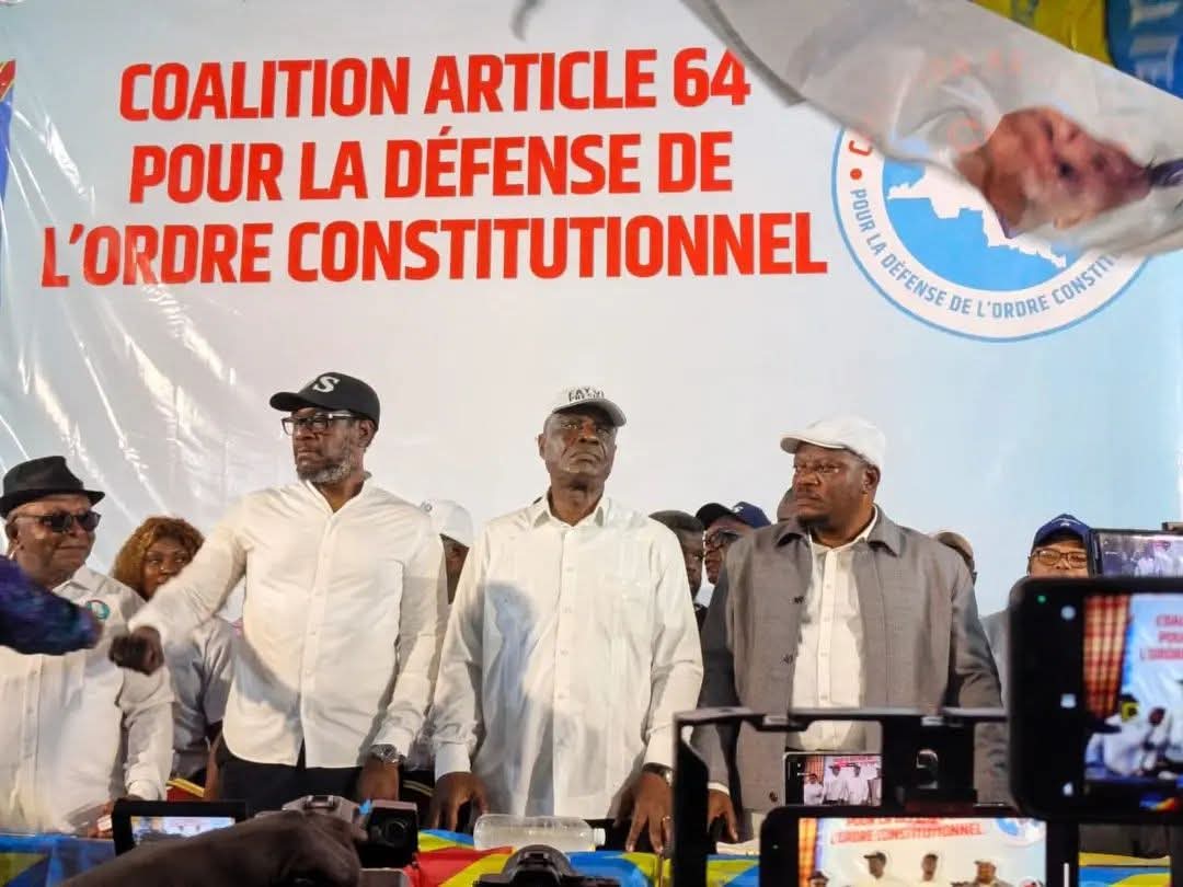 Kinshasa : lancement de la coalition “C64” contre un éventuel troisième mandat de Félix Tshisekedi