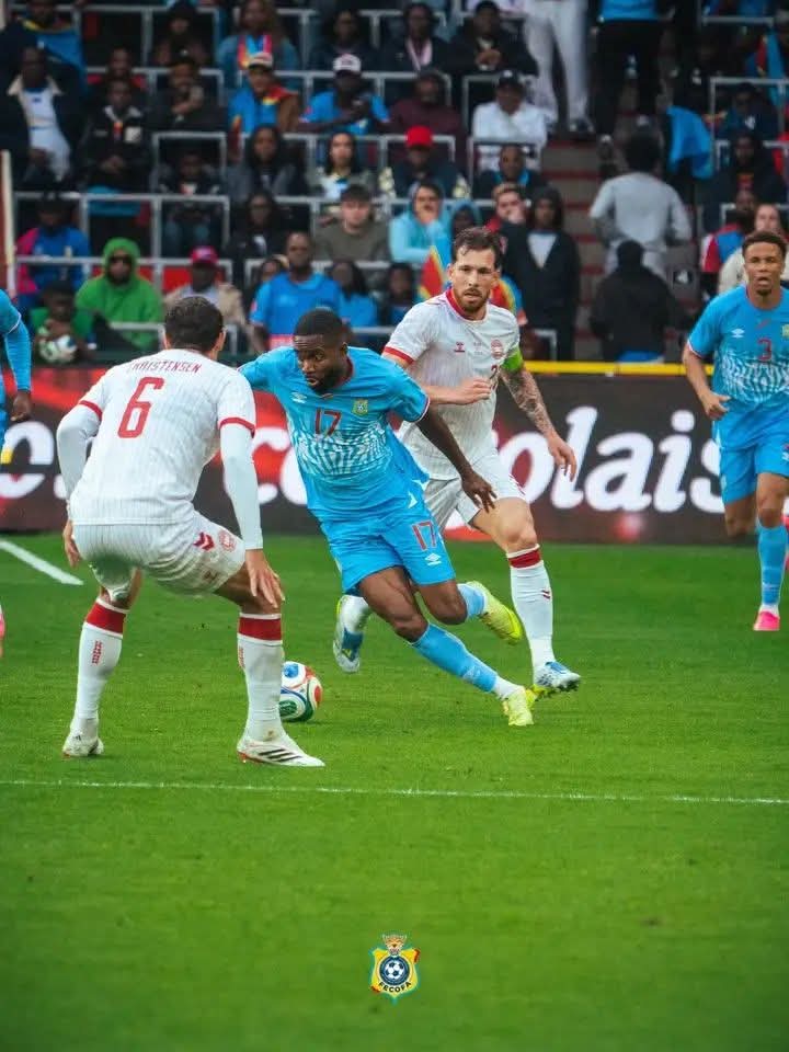 Football : la RDC tient tête au Danemark (0-0) en match de préparation au Mondial 2026