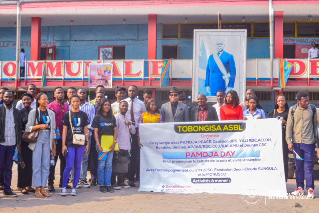 Kinshasa – Les jeunes de la synergie Pamoja Peace lancent la campagne “Pamoja Day” pour promouvoir la paix