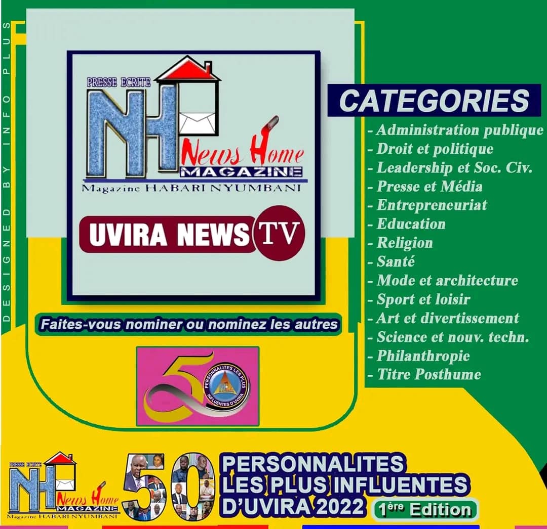 Uvira : Le Groupe de presse Habari Nyumba Company annonce la 3ᵉ édition de « 50 personnalités les plus influentes »