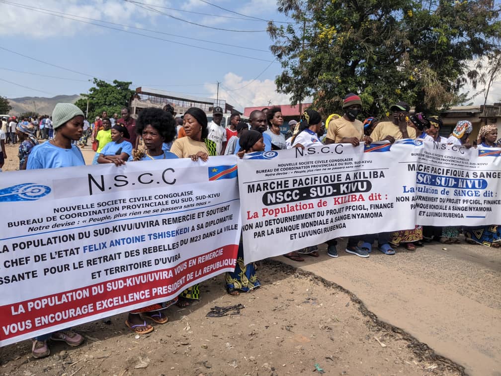 Uvira : forte mobilisation à Sange, la NSCC plaide pour la relance du projet PFCIGL de Nyamoma et Rubenga