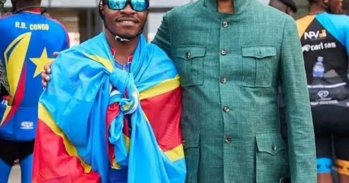 RDC : le cycliste Miguel Masaisai reçu par le ministre des Sports après sa « Tournée de la Paix »