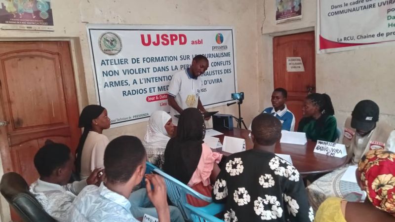 Uvira : Des journalistes formés sur le journalisme non violent