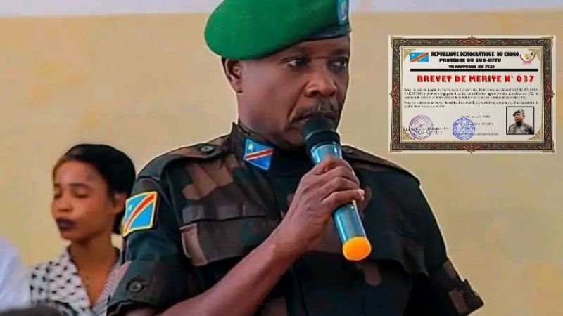 Sud-Kivu : un brevet de mérite annoncé en faveur du général des VDP Wazalendo Amuri William Yakutumba à Fizi