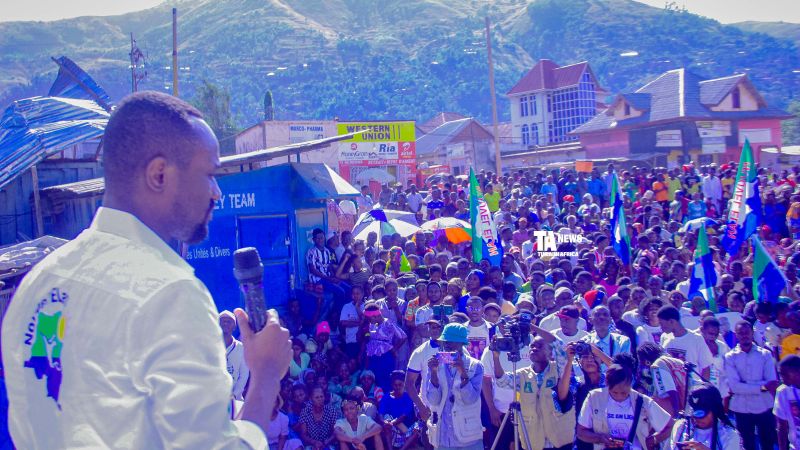 Sud-kivu : Nouvel Élan réaffirme son soutien au changement de la Constitution lors d’un meeting populaire à Uvira .