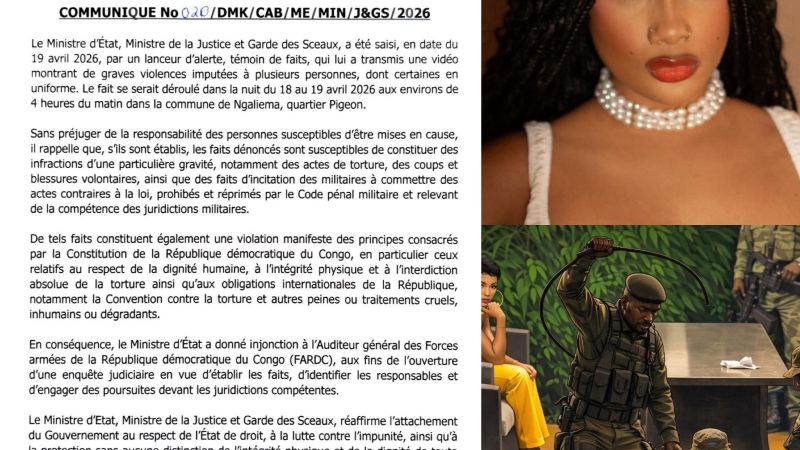 Kinshasa : une vidéo de violences impliquant des hommes en uniforme déclenche une enquête judiciaire
