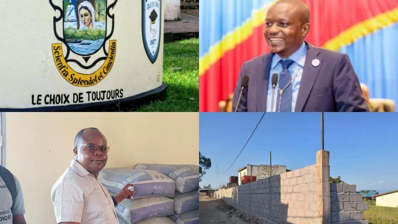 Uvira : l’Honorable Claude Misare offre 50 sacs de ciment pour la construction de la clôture de l’UNDT à Kiyaya