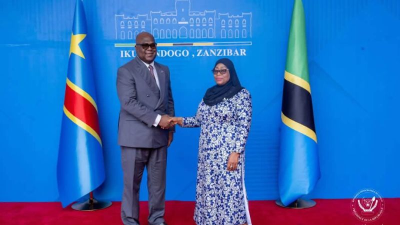 RDC–Tanzanie : Félix Tshisekedi et Samia Suluhu Hassan renforcent la coopération bilatérale