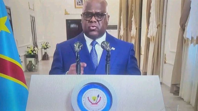 RDC : Félix Tshisekedi annonce un dialogue national de trois mois pour la paix et la cohésion nationale