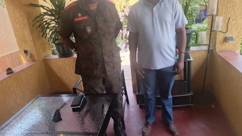 Sud-Kivu : L’Administrateur du territoire reçu par le commandant de la 10e région militaire