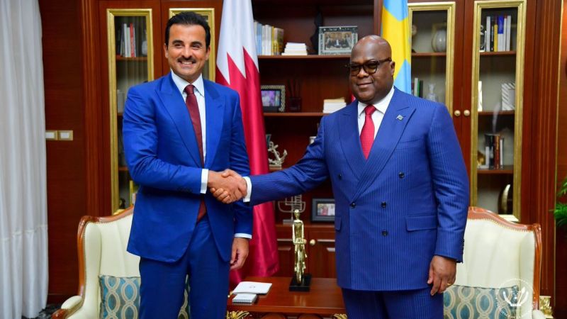 RDC – Diplomatie : L’Émir du Qatar, Sheikh Tamim Ben Hamad, entame une visite officielle à Kinshasa
