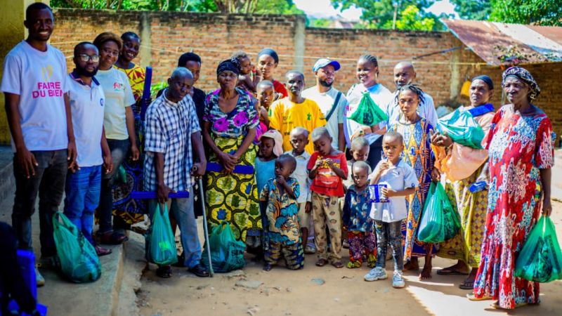 Sud-Kivu : à Uvira, des ménages vulnérables assistés lors de la Journée mondiale de la bonne action