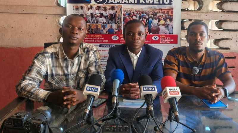 Uvira : le mouvement citoyen Machozi ya Raïya lance la campagne « Amani Kwetu » contre l’insécurité