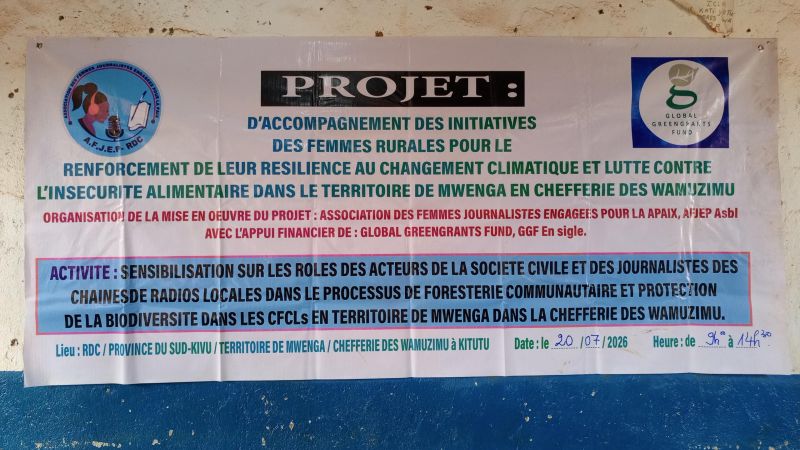 Kamituga : l’AFJEP sensibilise sur la foresterie communautaire et la protection de la biodiversité