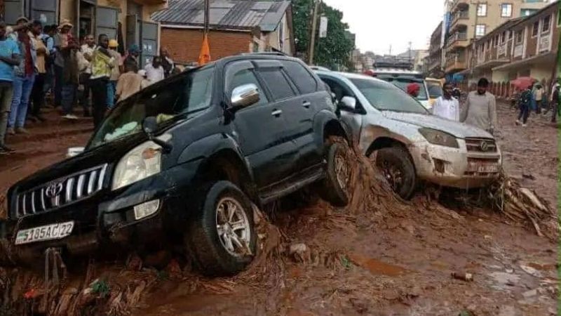 Bukavu : après les incendies, de fortes pluies provoquent inondations et éboulements