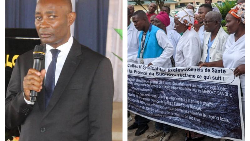 Sud-Kivu : Jean-Jacques Purusi échange avec les infirmiers d’Uvira sur leurs revendications salariales