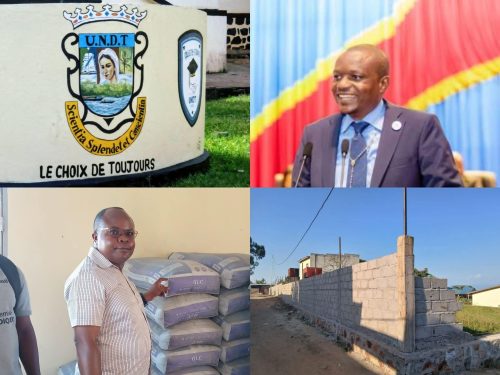 Uvira : l’Honorable Claude Misare offre 50 sacs de ciment pour la construction de la clôture de l’UNDT à Kiyaya