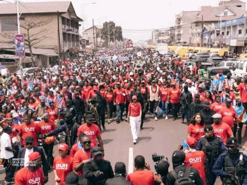Kinshasa : Grâce Kutino mobilise la jeunesse autour du « Oui, je le veux » pour le changement de la Constitution