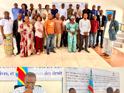 Uvira : lancement officiel du projet de renforcement des capacités des institutions provinciales et des organisations de la société civile sur les VBG et les VSLC