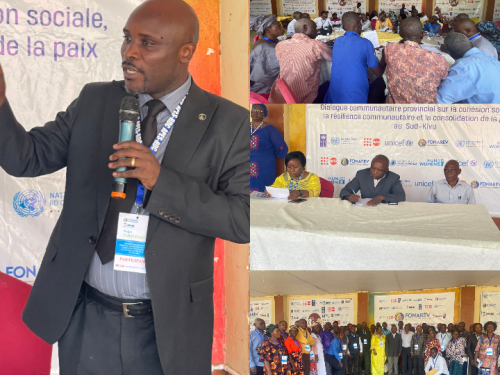Sud-Kivu : les acteurs provinciaux s'engagent pour la cohésion sociale et la consolidation durable de la paix