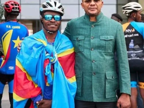 RDC : le cycliste Miguel Masaisai reçu par le ministre des Sports après sa « Tournée de la Paix »